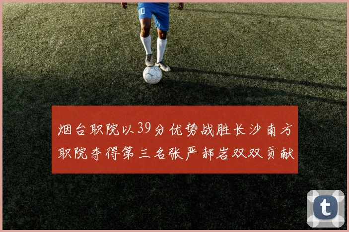 烟台职院以39分优势战胜长沙南方职院夺得第三名张严郝岩双双贡献27分